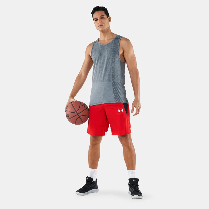 Under Armour Red Men's UA Baseline 10-Inch Shorts for Men | Best Price UAE